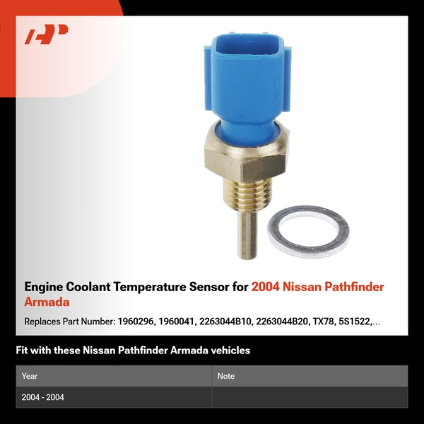 Engine Coolant Temperature Sensor for 2004 Nissan Pathfinder Armada