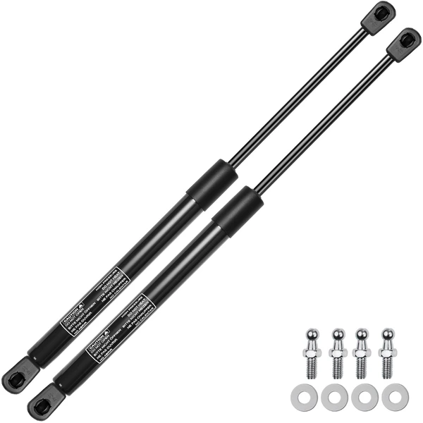 2 Pcs Universal Lift Supports Gas Struts with Spike Extended Length 15.98in. 9.92in. 60lbs