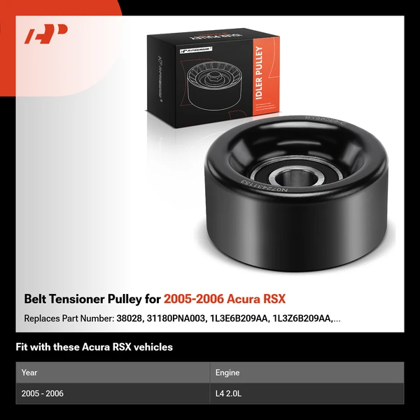 Belt Tensioner Pulley for 2005-2006 Acura RSX
