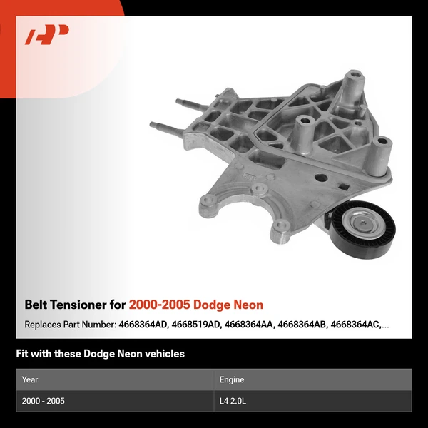 Belt Tensioner for 2000-2005 Dodge Neon