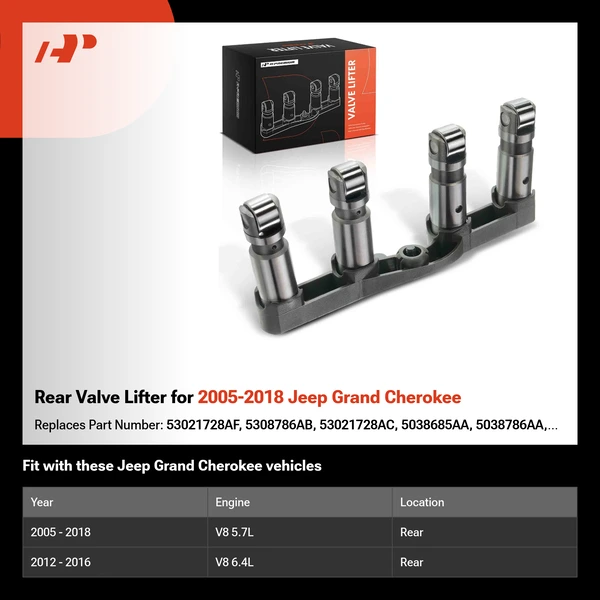 Rear Valve Lifter for 2005-2018 Jeep Grand Cherokee