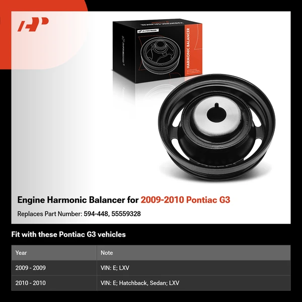 Engine Harmonic Balancer for 2009-2010 Pontiac G3