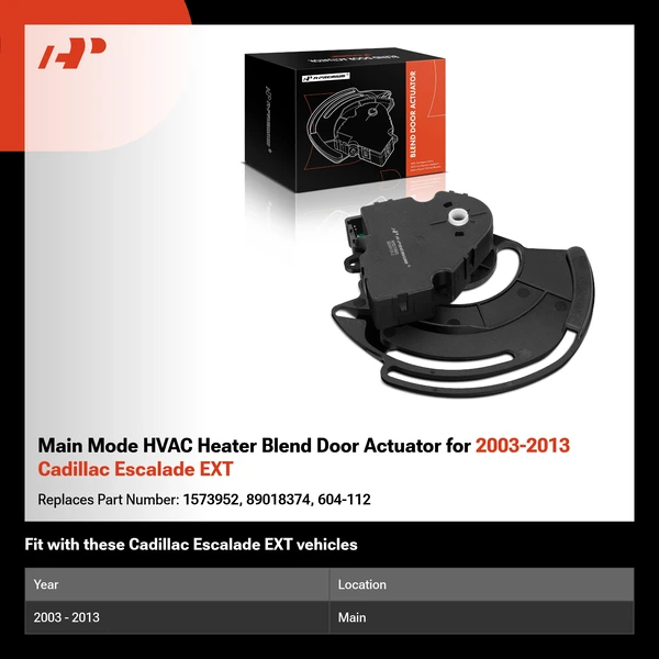 Main Mode HVAC Heater Blend Door Actuator for 2003-2013 Cadillac Escalade EXT
