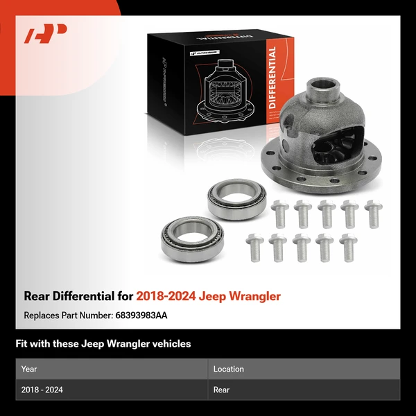 Rear Differential for 2018-2024 Jeep Wrangler