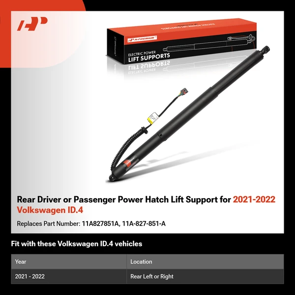 Rear Driver or Passenger Power Hatch Lift Support for 2021-2022 Volkswagen ID.4