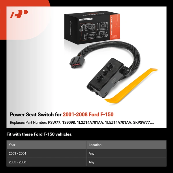 Power Seat Switch for 2001-2008 Ford F-150