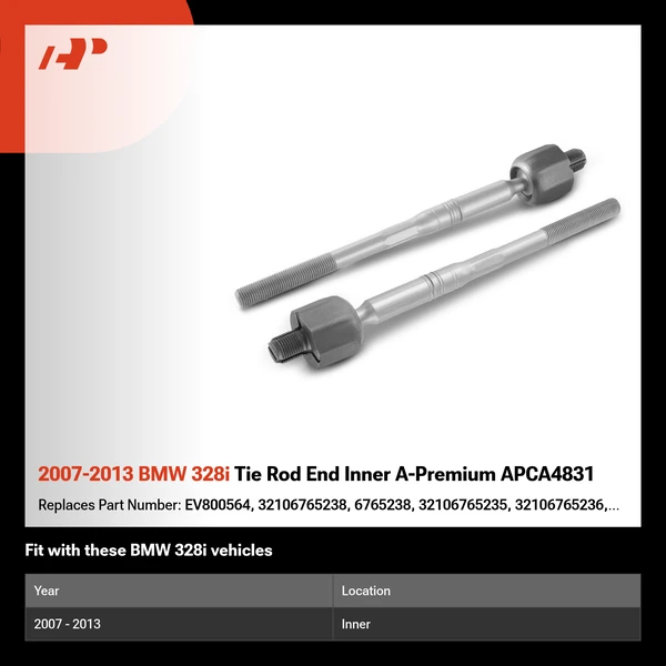 2007-2013 BMW 328i Tie Rod End Inner A-Premium APCA4831