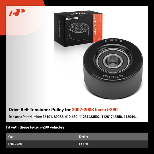 Drive Belt Tensioner Pulley for 2007-2008 Isuzu i-290
