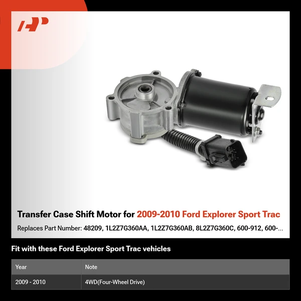 Transfer Case Shift Motor for 2009-2010 Ford Explorer Sport Trac
