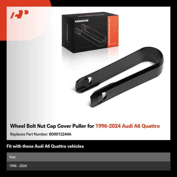 Wheel Bolt Nut Cap Cover Puller for 1996-2024 Audi A6 Quattro