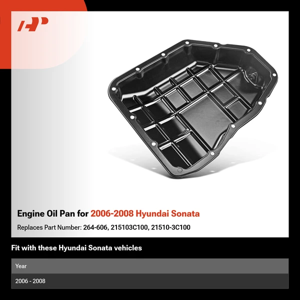 Engine Oil Pan for 2006-2008 Hyundai Sonata