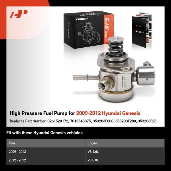 High Pressure Fuel Pump for 2009-2012 Hyundai Genesis