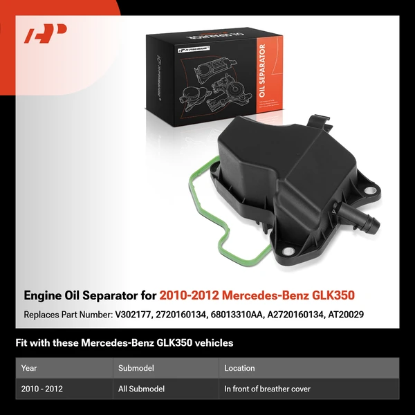 Engine Oil Separator for 2010-2012 Mercedes-Benz GLK350
