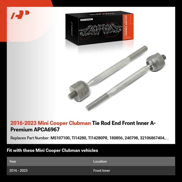 2016-2023 Mini Cooper Clubman Tie Rod End Front Inner A-Premium APCA6967