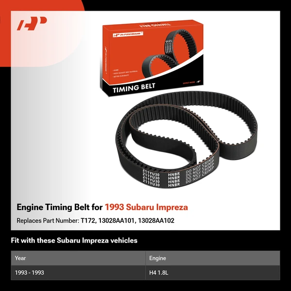 Engine Timing Belt for 1993 Subaru Impreza