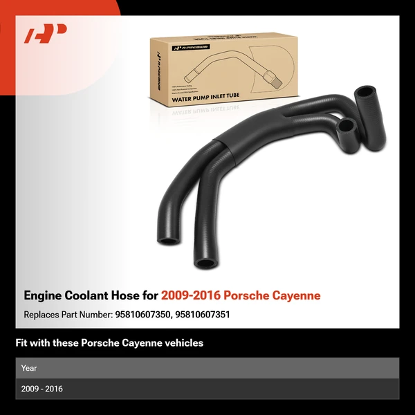 Engine Coolant Hose for 2009-2016 Porsche Cayenne