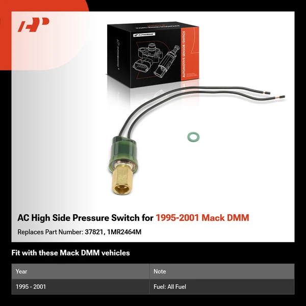AC High Side Pressure Switch for 1995-2001 Mack DMM