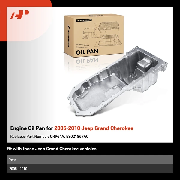 Engine Oil Pan for 2005-2010 Jeep Grand Cherokee