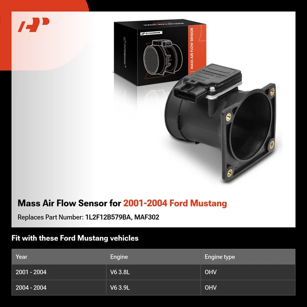 Mass Air Flow Sensor for 2001-2004 Ford Mustang