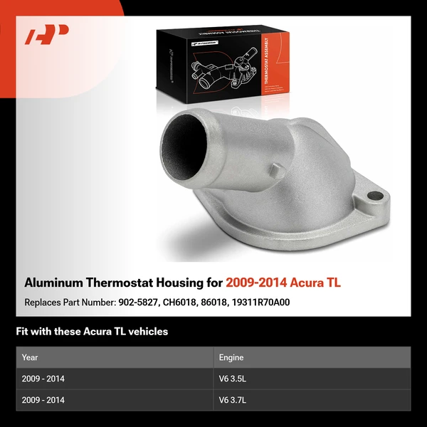 Aluminum Thermostat Housing for 2009-2014 Acura TL