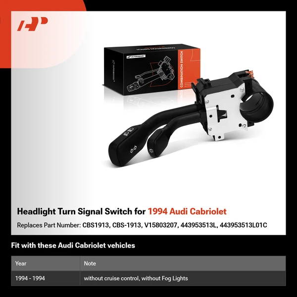 Headlight Turn Signal Switch for 1994 Audi Cabriolet