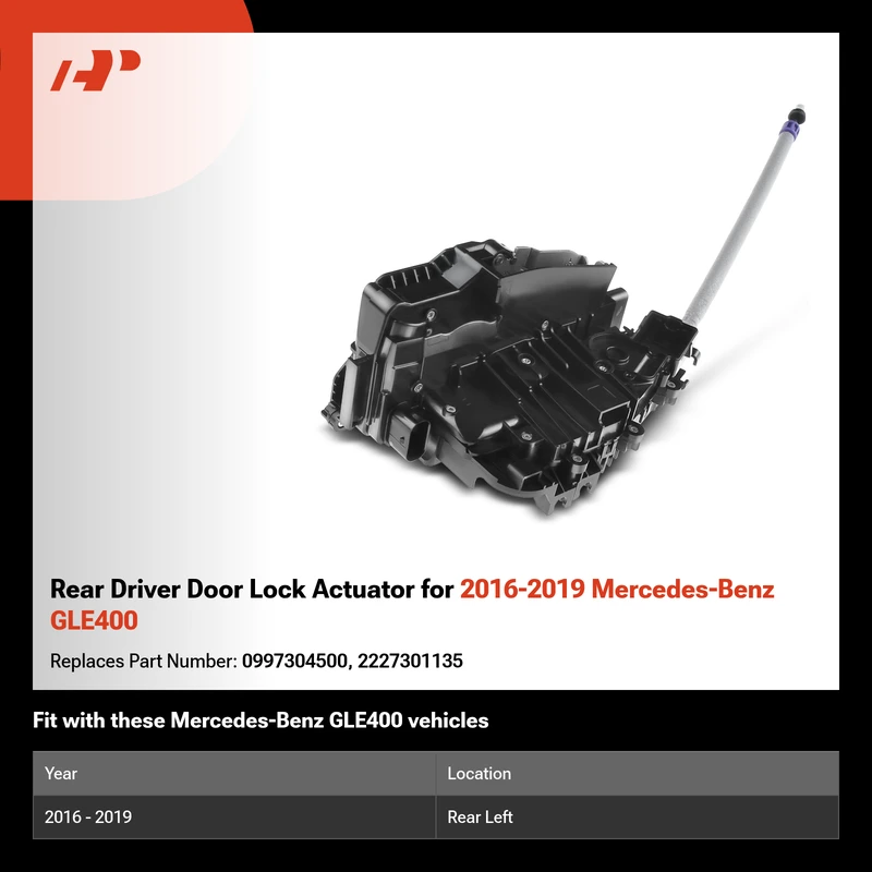 Rear Driver Door Lock Actuator for 2016-2019 Mercedes-Benz GLE400
