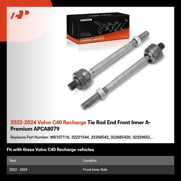 2022-2024 Volvo C40 Recharge Tie Rod End Front Inner A-Premium APCA8079