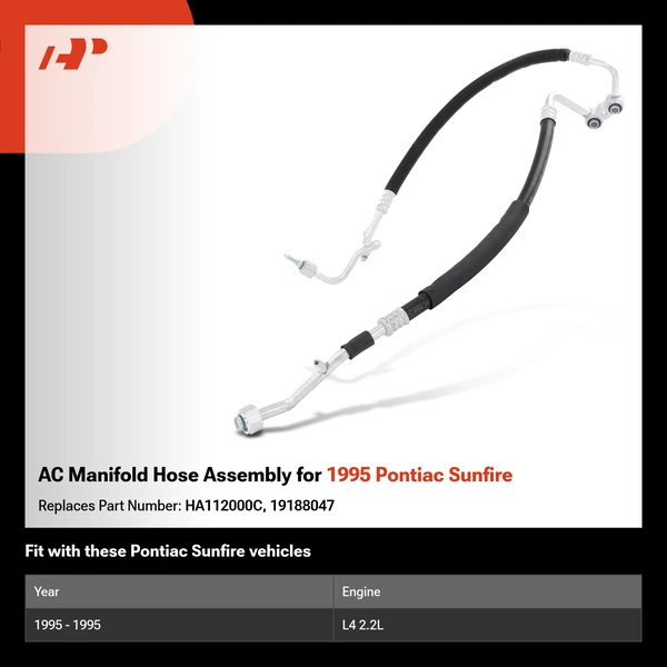 AC Manifold Hose Assembly for 1995 Pontiac Sunfire