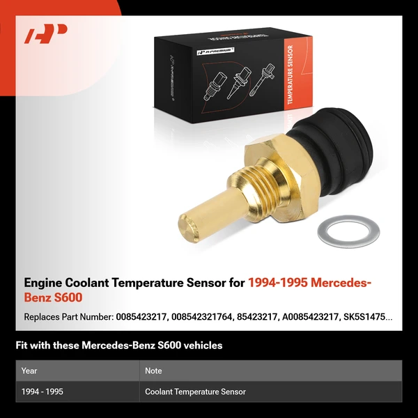 Engine Coolant Temperature Sensor for 1994-1995 Mercedes-Benz S600