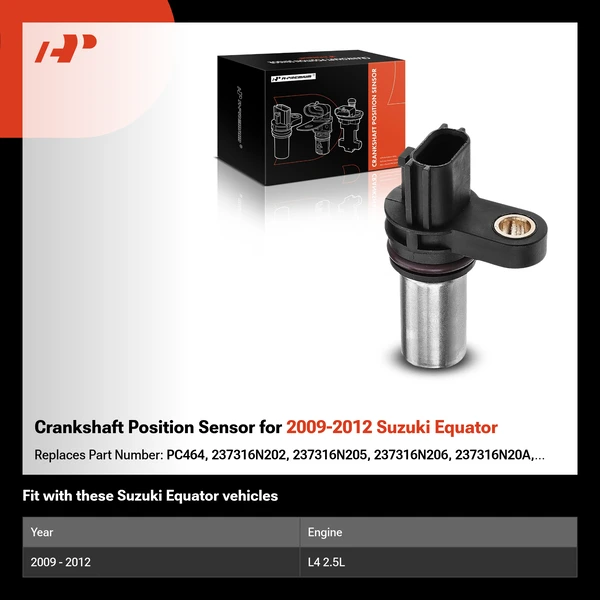 Crankshaft Position Sensor for 2009-2012 Suzuki Equator