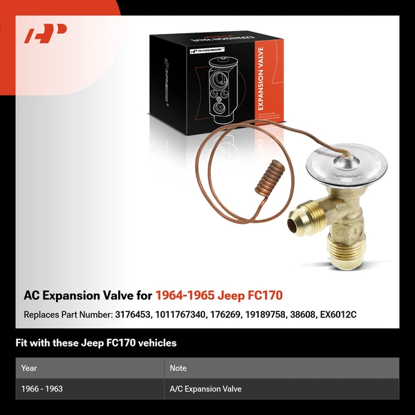 AC Expansion Valve for 1964-1965 Jeep FC170