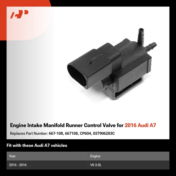 Engine Intake Manifold Runner Control Valve for 2016 Audi A7