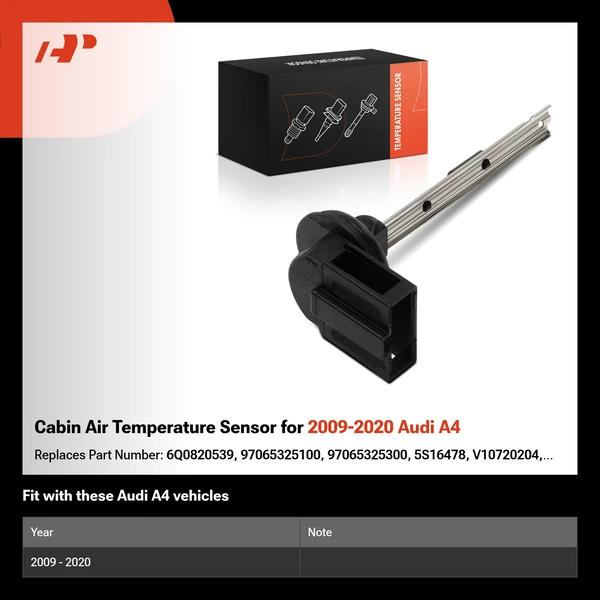 Cabin Air Temperature Sensor for 2009-2020 Audi A4