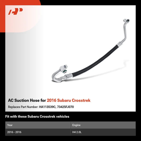 AC Suction Hose for 2016 Subaru Crosstrek