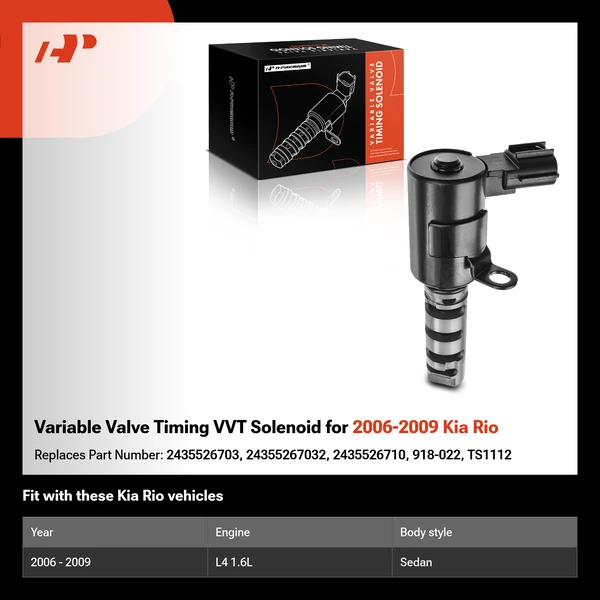 Variable Valve Timing VVT Solenoid for 2006-2009 Kia Rio