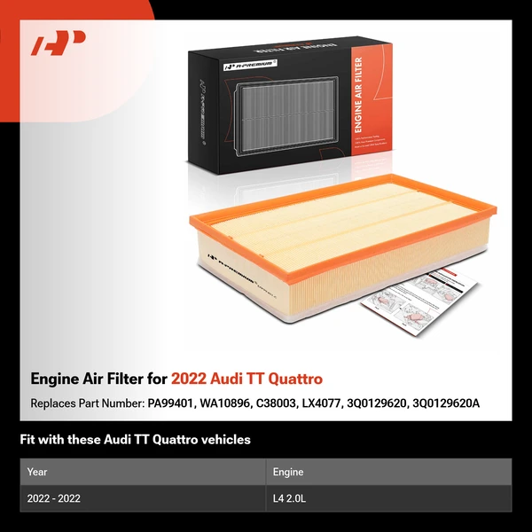 Engine Air Filter for 2022 Audi TT Quattro