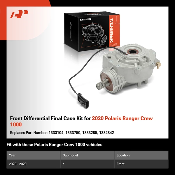 Front Differential Final Case Kit for 2020 Polaris Ranger Crew 1000