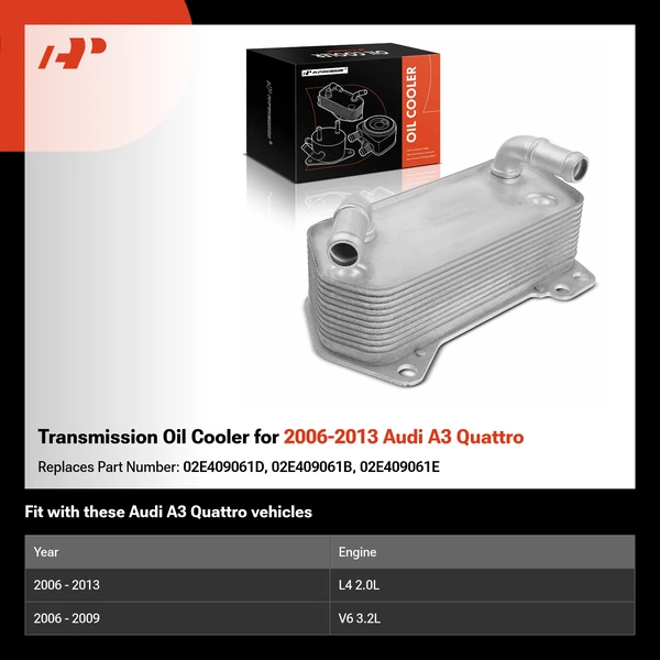 Transmission Oil Cooler for 2006-2013 Audi A3 Quattro