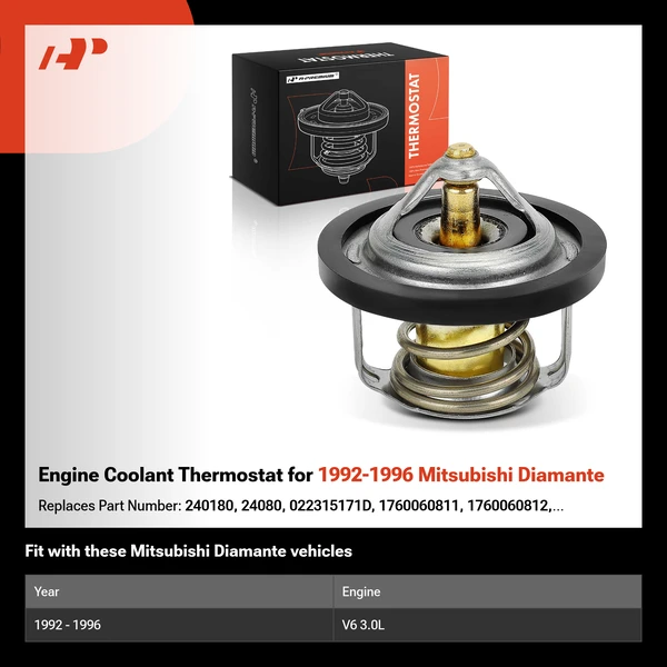 Engine Coolant Thermostat for 1992-1996 Mitsubishi Diamante