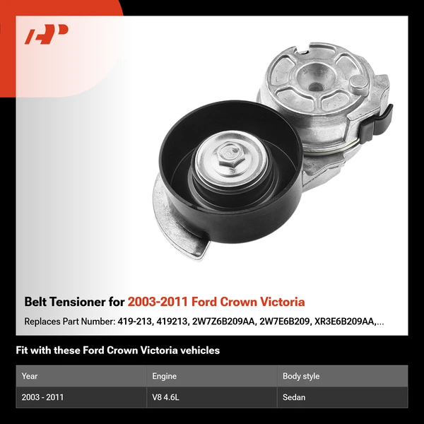 Belt Tensioner for 2003-2011 Ford Crown Victoria
