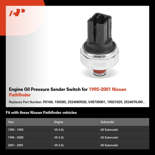 Engine Oil Pressure Sender Switch for 1995-2001 Nissan Pathfinder