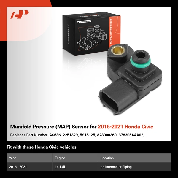 Manifold Pressure (MAP) Sensor for 2016-2021 Honda Civic
