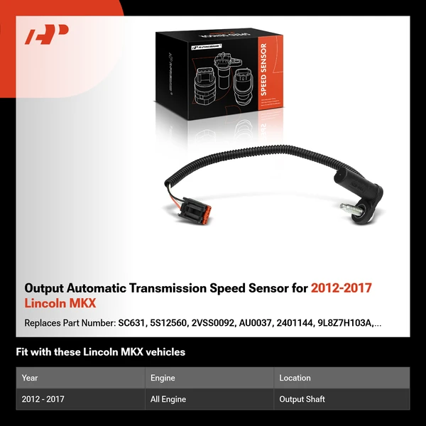 Output Automatic Transmission Speed Sensor for 2012-2017 Lincoln MKX