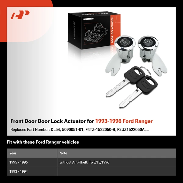 Front Door Door Lock Actuator for 1993-1996 Ford Ranger