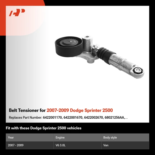 Belt Tensioner for 2007-2009 Dodge Sprinter 2500