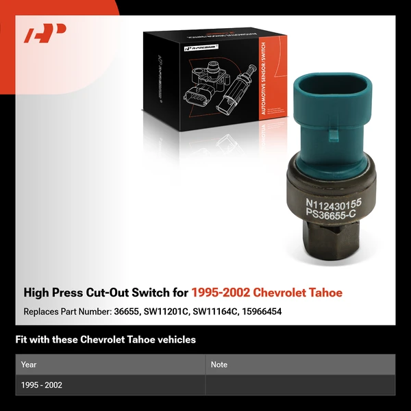High Press Cut-Out Switch for 1995-2002 Chevrolet Tahoe