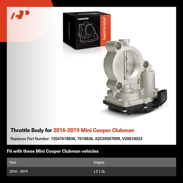 Throttle Body for 2016-2019 Mini Cooper Clubman