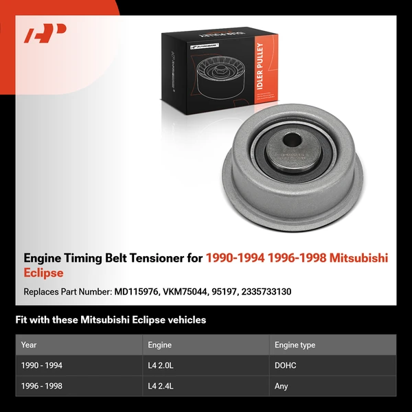 Engine Timing Belt Tensioner for 1990-1994 1996-1998 Mitsubishi Eclipse