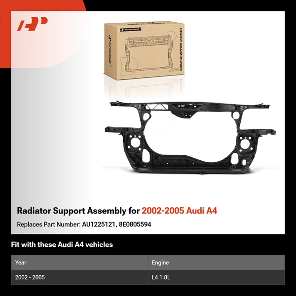 Radiator Support Assembly for 2002-2005 Audi A4