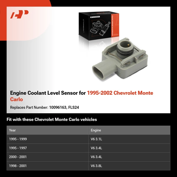 Engine Coolant Level Sensor for 1995-2002 Chevrolet Monte Carlo